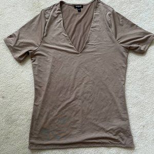 Express Stretchy V-Neck Tee - Size L